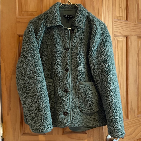 Faux sherpa Barn Jacket sage green size small - Picture 3 of 6